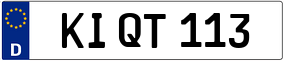 Trailer License Plate